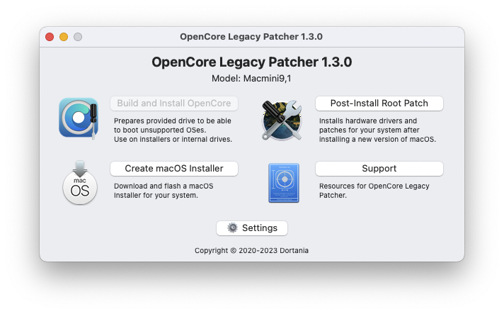 OpenCore Legacy Patcher 02