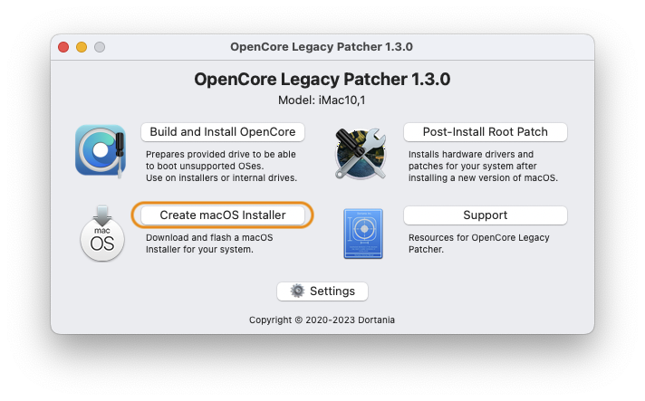 OpenCore Legacy Patcher 06