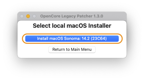 OpenCore Legacy Patcher 15