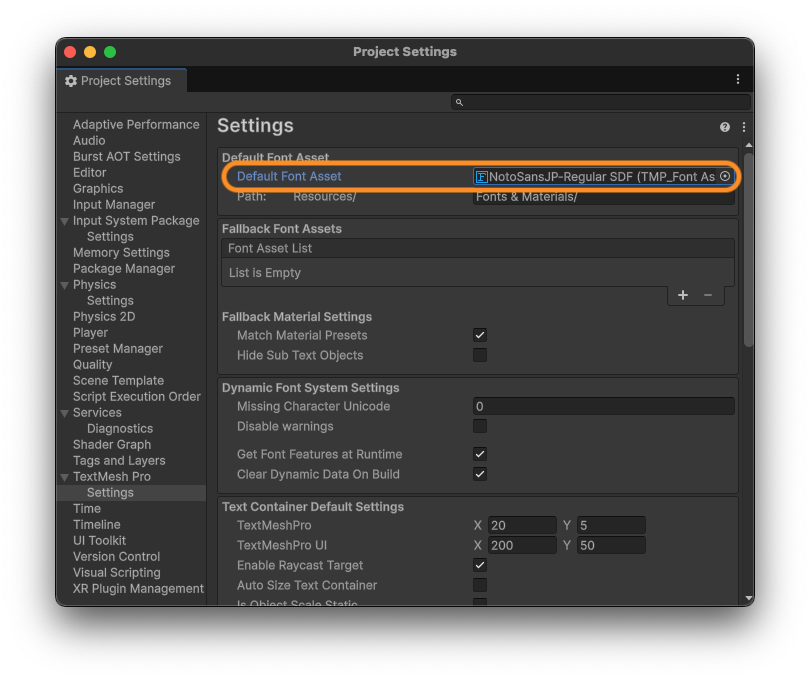 TextMesh Proで日本語表示11